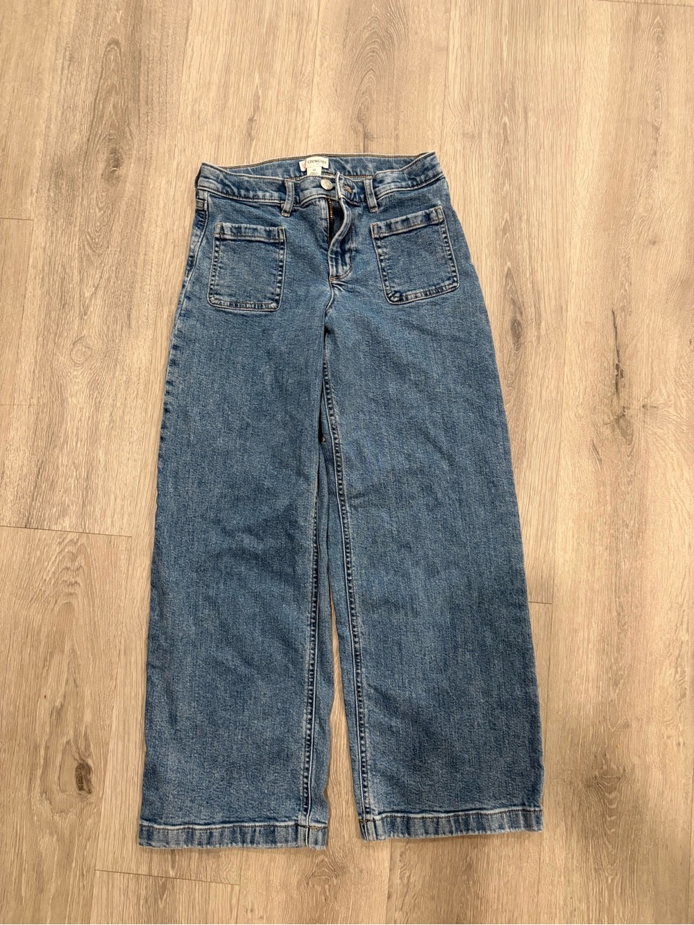 High-Rise Wide Leg Kids Jeans - Blue